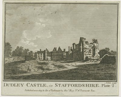 Dudley Castle - The Keep: kobberplategravering, [14. april 1775] (trykk) av School English