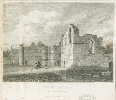 Dudley Castle - The Keep: gravering, nd [c1831] (trykk) av School English