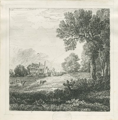 Eccleshall - Biana Hall: penn- og blekktegning, nd [c 1830] (tegning) av School English