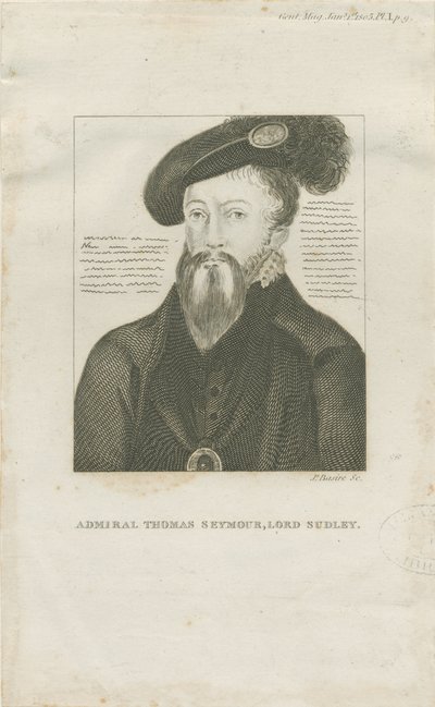 Hill Ridware - Portrett av admiral Thomas Seymore, Lord Sudley: gravering, nd [c 1805] (trykk) av School English
