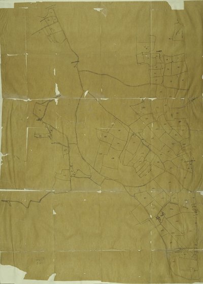 Kart over Willesden, London (litho) av School English