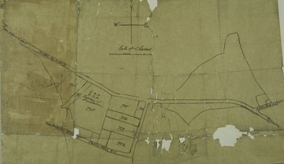 Kart over Willesden, London (litho) av School English