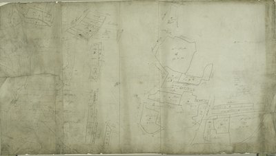 Kart over Willesden, London (litho) av School English