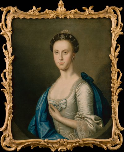 Portrait of a Lady (olje på lerret) av School English