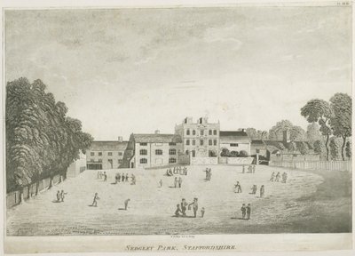Sedgley Park School: akvatintgravering, nd [c 1797] (trykk) av School English