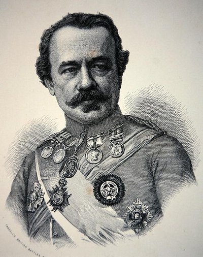 Sir James Outram (litho) av School English