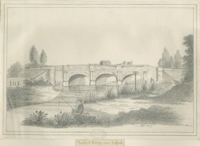 Stafford - Radford Bridge: blyanttegning, nd [?1800-tallet] (tegning) av School English