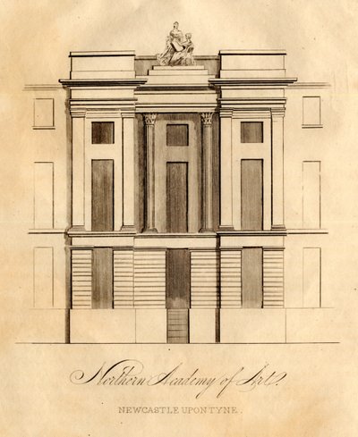 The Northern Academy of Art, Newcastle upon Tyne (litho) av School English