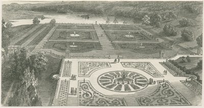 Trentham Gardens: tresnitt gravering, nd [?19. århundre] (trykk) av School English