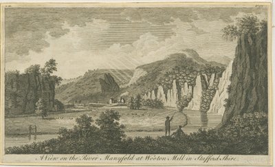 Wetton - Manifold Valley: gravering og [slutten av 1700-tallet] (trykk) av School English