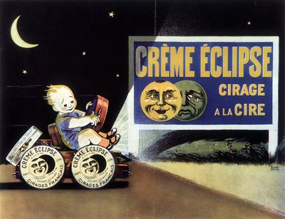 Reklame for vokspolering "" Eclipse Creme"" av School French