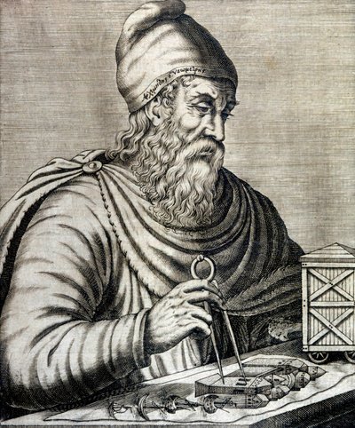 Archimedes (gravering) av School French