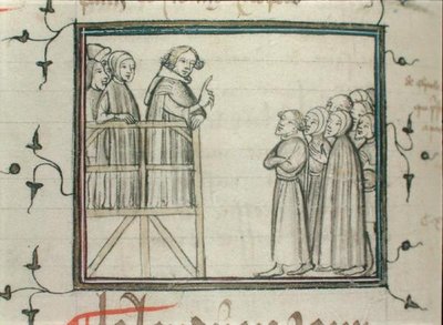 Charles V (1338-80) den vise forkynnelse i Les Halles, Paris, i 1364 av School French