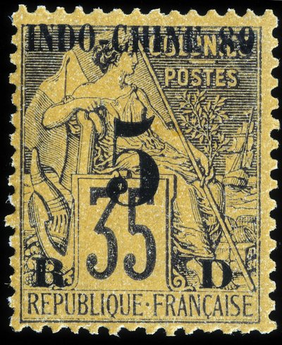Fransk indokina stempel av School French