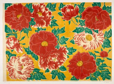 Japansk blomsterdesign, illustrasjon fra 