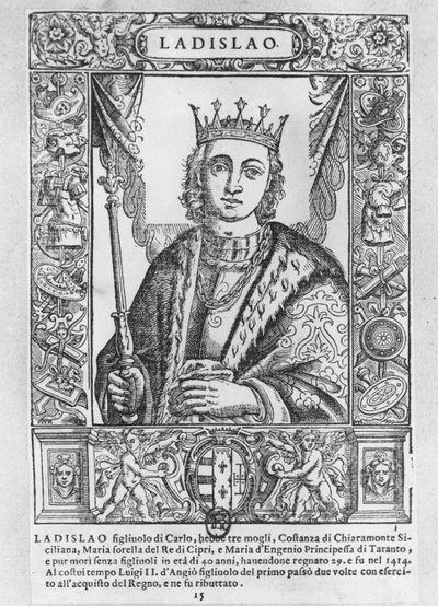 Ladislaus the Magnanimous (engraving) av School French