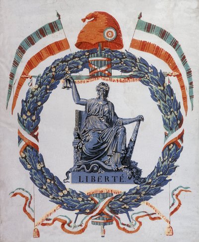 Liberty: Allegori om revolusjonen og republikken av School French