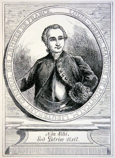 Marquis de Montcalm (gravering) av School French