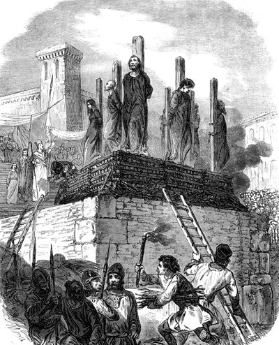 Albigenserkorstoget (gravering) av School French