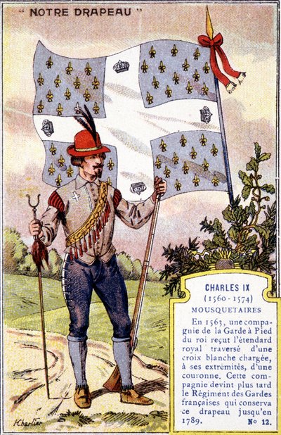 Banneret til musketerene til Charles IX av School French
