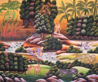 Buddhistisk himmel av School Indian