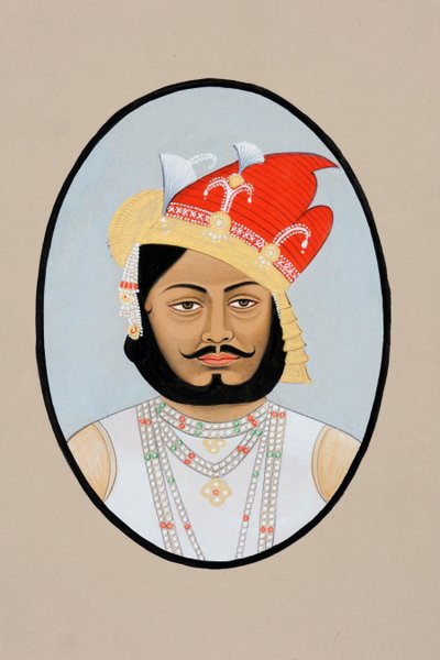 Miniatyrmaleri av Bairi Sal Jaisalmer av School Indian
