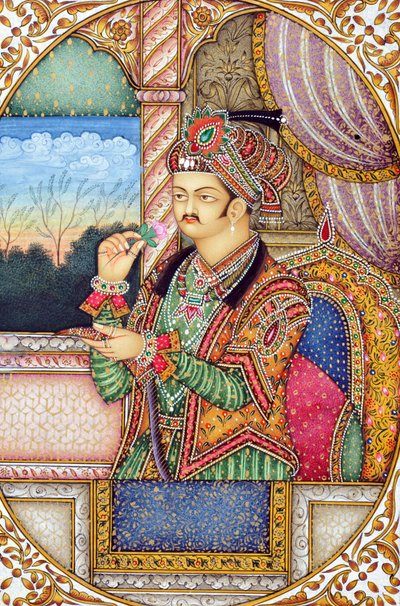 Miniatyrmaleri av Mughul-keiseren Jahangir India Asia av School Indian
