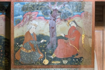Fersk på Chehel Sotoun Palace, Esfahan, Iran av School Iranian
