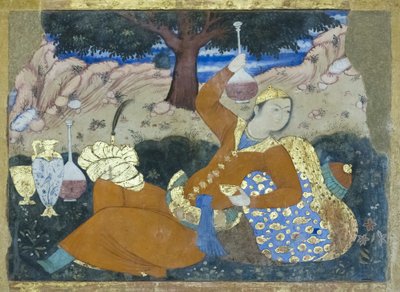 Fersk på Chehel Sotoun Palace, Esfahan, Iran av School Iranian