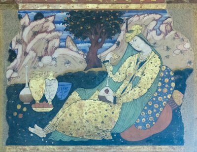 Fersk på Chehel Sotoun Palace, Esfahan, Iran av School Iranian