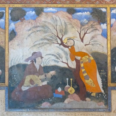 Fersk på Chehel Sotoun Palace, Esfahan, Iran av School Iranian