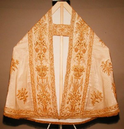 Forfra av Parato del Corpus Domini cope (silke) (se 152128 for bakfra) av School Italian