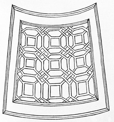 Labyrint av "Hypnerotomachia Polyphili" eller "Poliphilas drøm" av dominikaneren Francesco Colonna (1453 - 1538). Den første utgaven går tilbake til 1499. Illustrasjoner av Alde Manuce (Aldo Manuzio). av School Italian