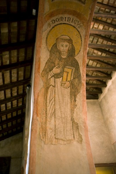 St. Dominic (fresko) av School Italian