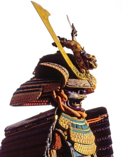 Seremoniell rustning for en samurai, Edo-perioden (blandet media) av Japanese School