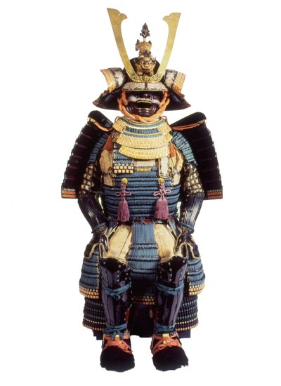 Seremoniell rustning for en samurai, Edo-perioden (blandet media) av Japanese School