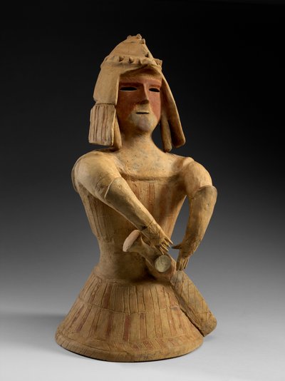 Haniwa Warrior, sent på 600-tallet (rødt keramikk) av Japanese School
