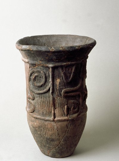 Terrakottakrukke fra Chiba, Jomon-perioden 13.-11. århundre f.Kr av Japanese School