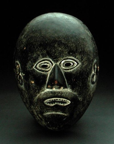 Maske, muligens Gorong Culture, Nepal (tre) av School Nepalese