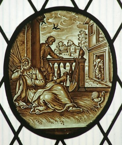 18600 (farget glass) av School Netherlandish