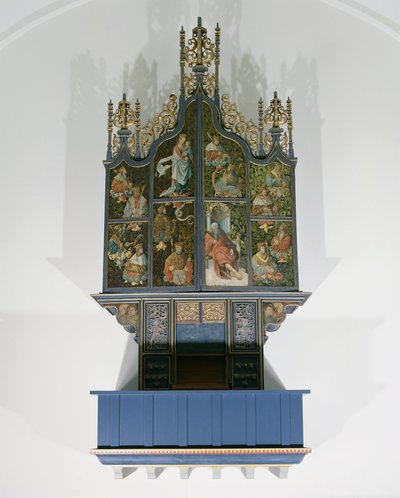 Malt orgel av School Netherlandish