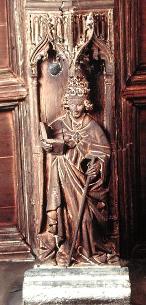St. Gregory, en av de fire latinske kirkefedre (tre) av School Netherlandish