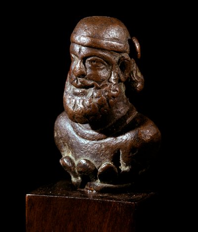 Persisk kunst: byste av en parthisk prins i bronse. 2. århundre f.Kr.-3. århundre e.Kr. Berlin. Staatliche Museum av School Persian