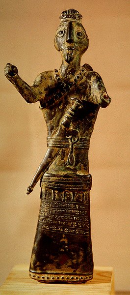 Statuette of a Warrior, ca. 1200 f.Kr. (bronse) av School Persian
