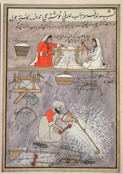 Arbeid med bomull av School Persian
