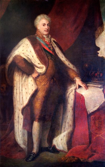 Kong John VI (olje på lerret) av School Portuguese