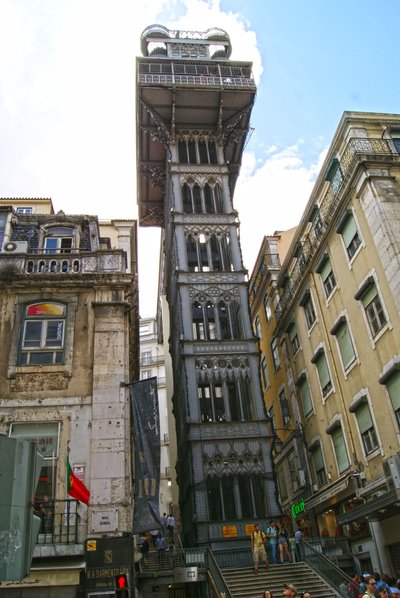 Santa Justa Lift, Lisboa, Portugal (bilde) av School Portuguese