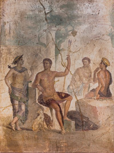 Meleager og Atalanta, Pompeii av School Roman