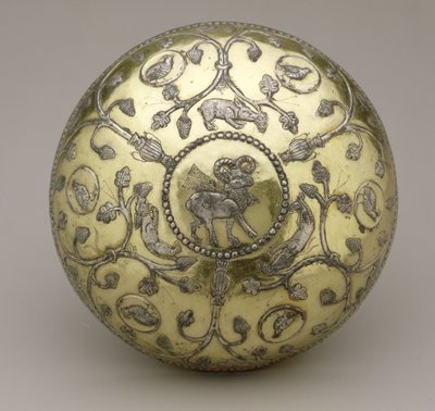 Skål, 6.-7. århundre e.Kr. (forgylt og utskåret sølv) av School Sasanian