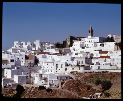 Utsikt over Vejer de la Frontera, Andalusia, Spania av School Spanish